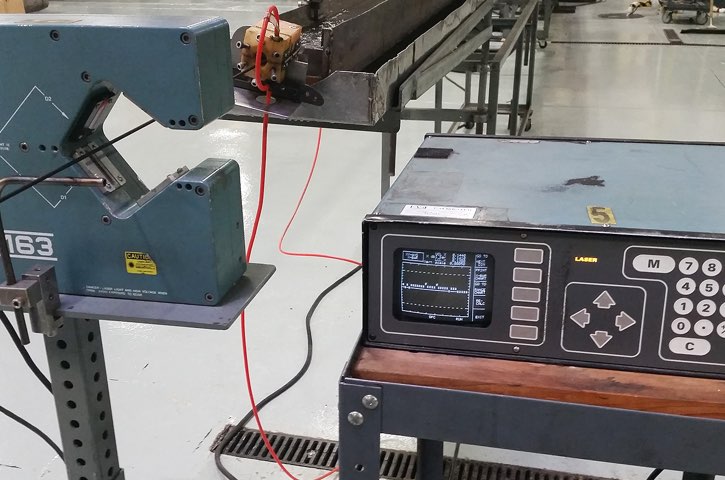 Inplex laser mircometer