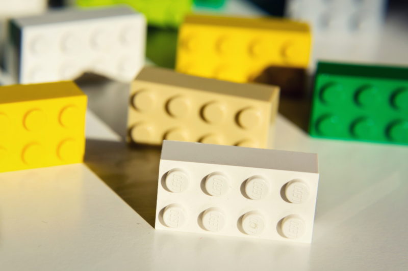 Prague Czech Republic 8211 January 31 Colorful Lego Bricks By The