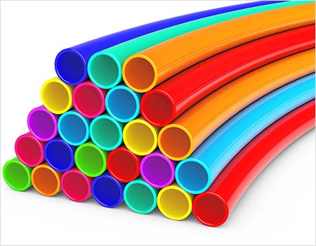 colorful semi rigid tubing