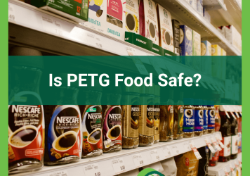 Image of food packaging with title Is PETG Food Safe