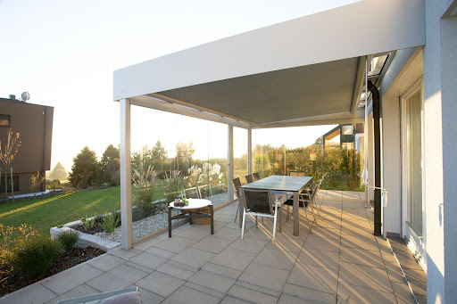 An Architectural Patio Featuring Outdoor Plastics