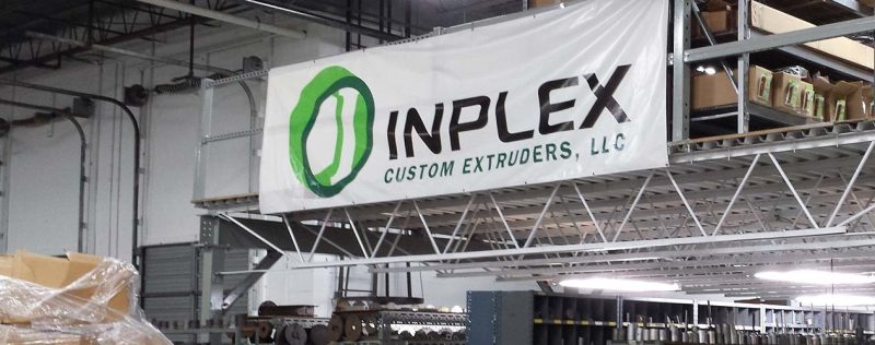 Inplex Custom Extruders facility where they manufacture custom plastic lighting lens covers
